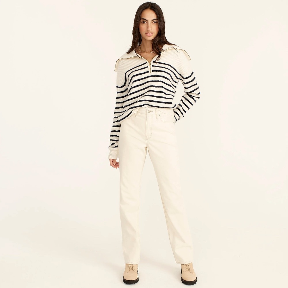 J. Crew Slouchy boyfriend jean in ecru / natural